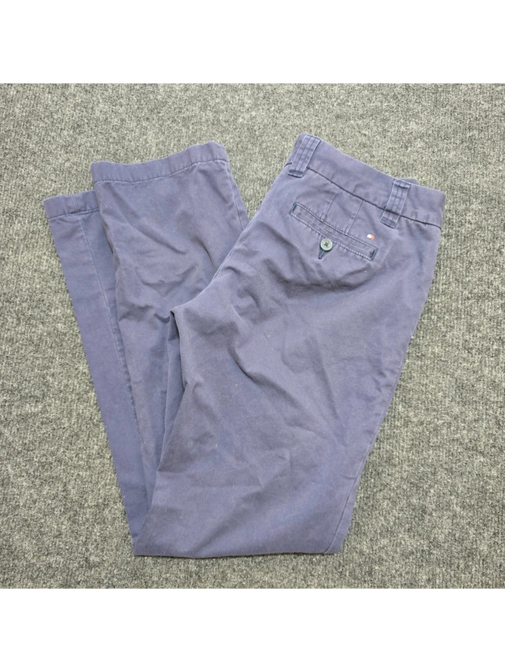 Tommy Hilfiger Avery Women’s Pants Size 4 Navy Blue Straight Leg Cotton Blend